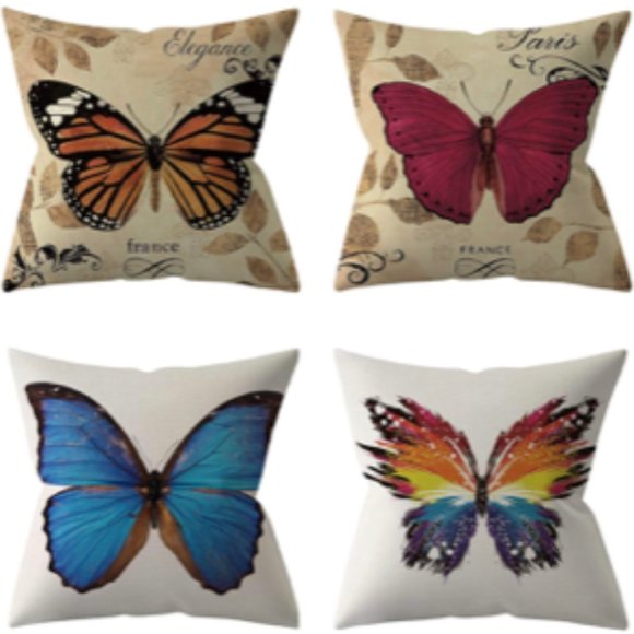 Other - Butterfly Decorative Throw Pillow Covers